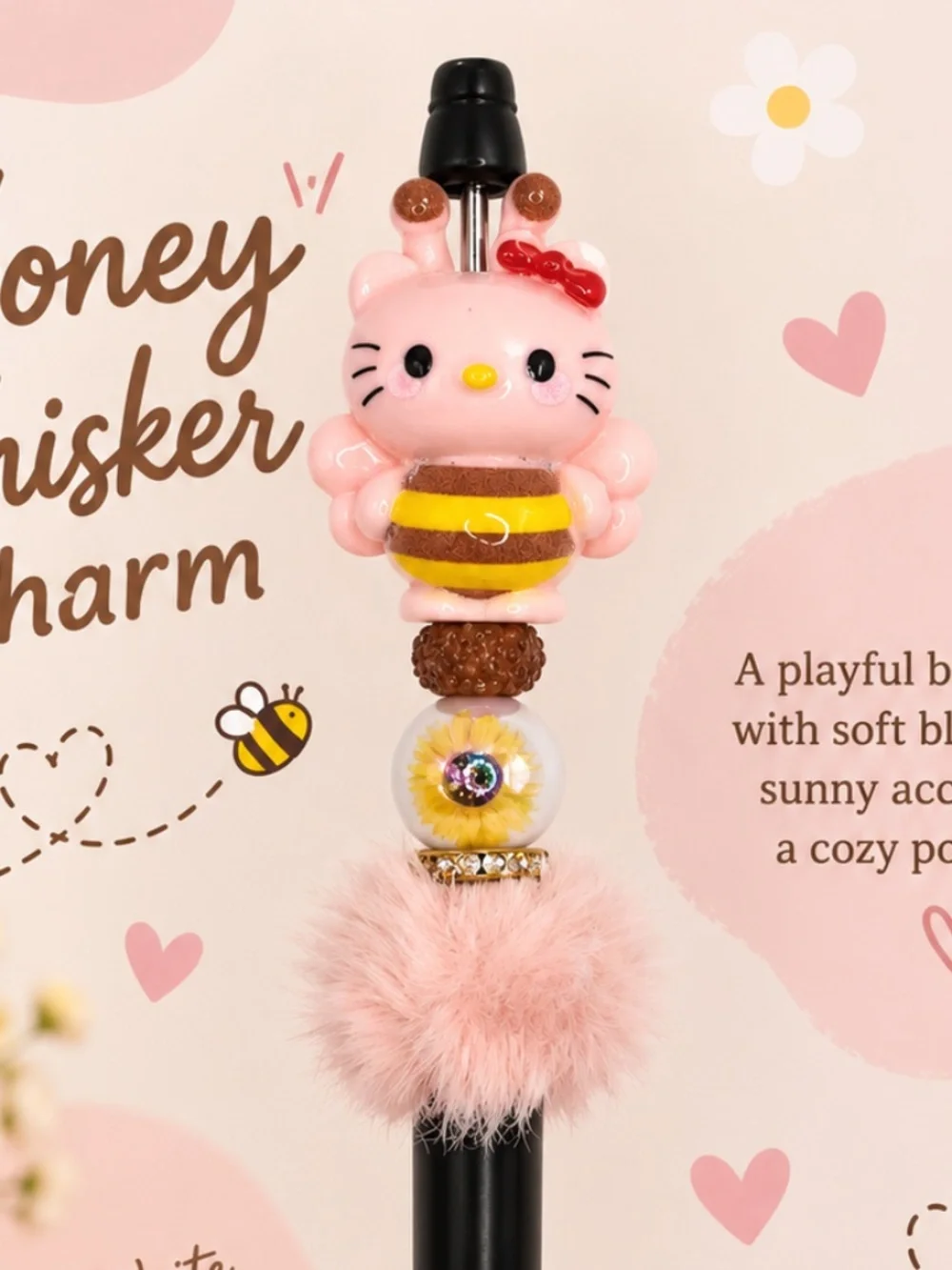 Honey Whisker Charm Pen